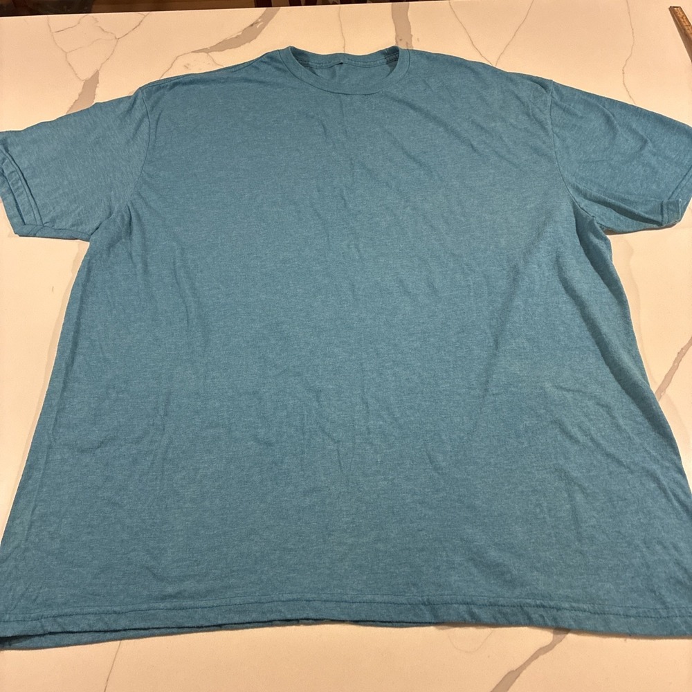 Teal Men's Size X-Large T Shirt Plain Crew Neck Tee No Tags For Size Or Brand